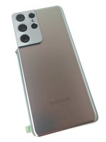 Org Original RüCkabdeckung FüR Samsung Galaxy S21 Ultra (SM-G998) Silber