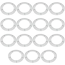 15 PCS 12 Inch Green Round Wire Wreath Frames, Metal Floral Rings, DIY Crafts
