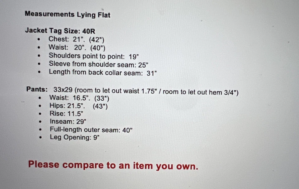 Burberry London 40R 33x29 Solid Dark Brown Designer Luxury 2 Piece Suit - Image 3 of 4