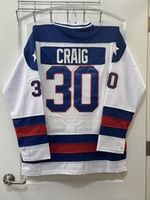 Jim Craig Miracle On Ice Team Usa Hockey Jersey Xl 1980 Olympics Stitched