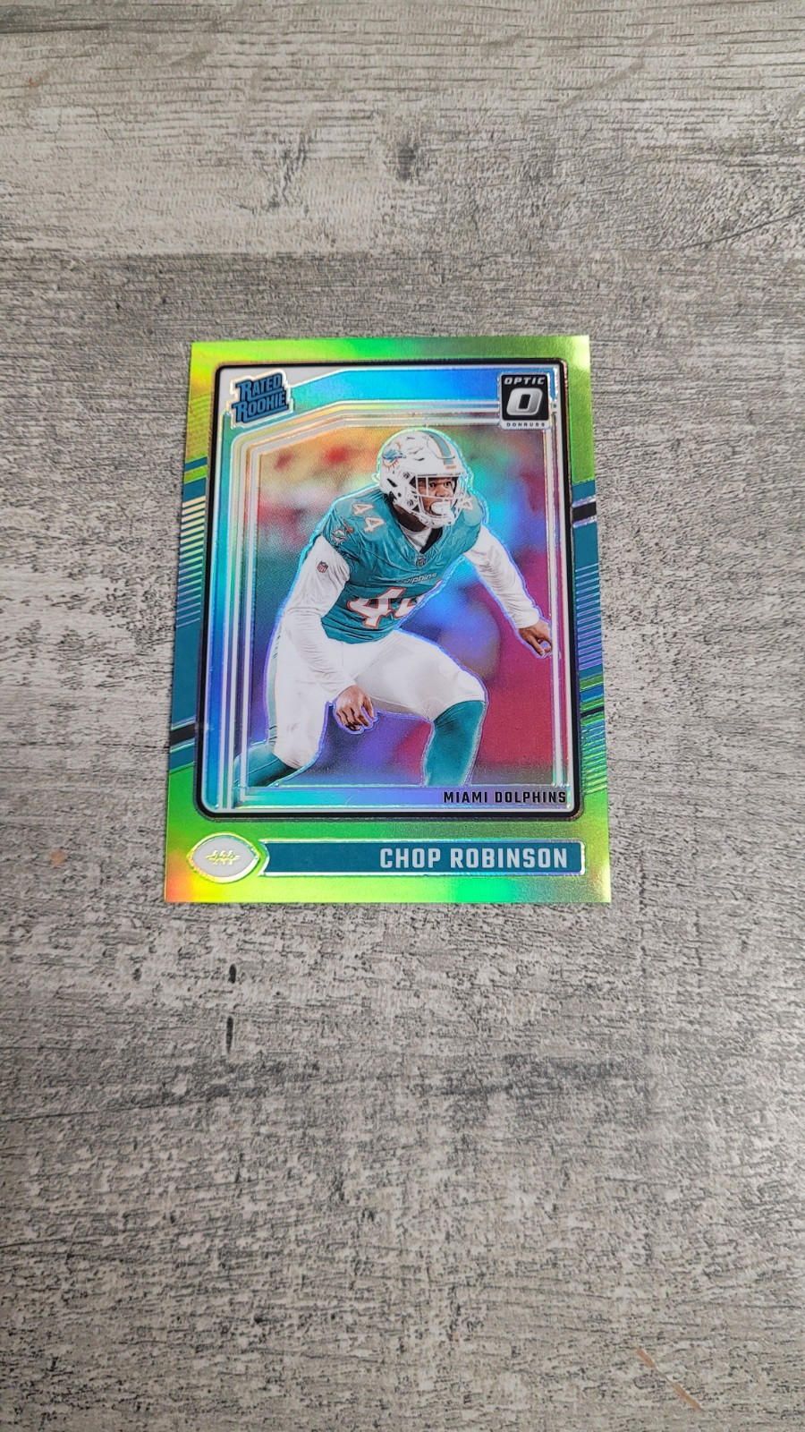 2024 Panini Donruss Optic Green Holo Chop Robinson Rookie #219 /50 SP