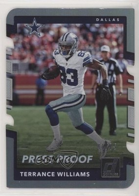 2017 Panini Donruss Press Proof Silver Die-Cut 41/75 Terrance Williams #90 03rx