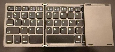 Foldable Bluetooth Keyboard w/ Touchpad Portable Wireless Compact Travel *Works*