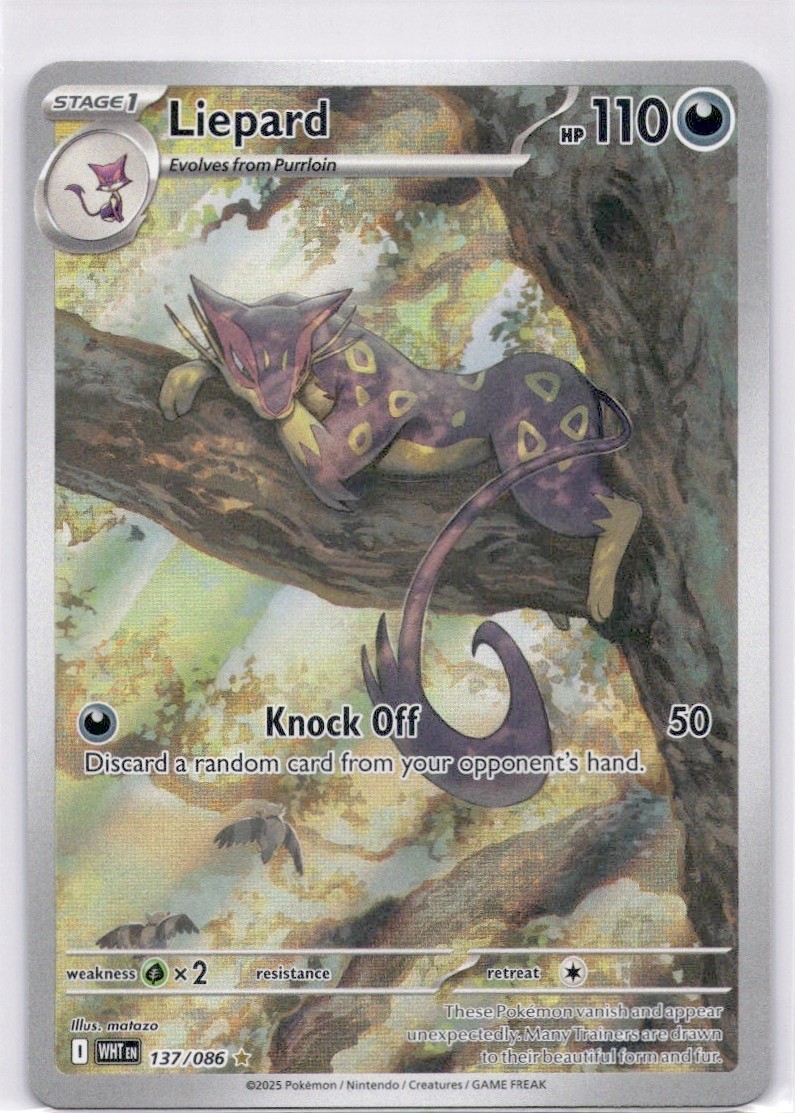 Liepard IR Illustration Rare 137/086 - White Flare - NM