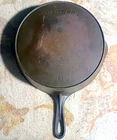 Rare Vintage Wagner Arc Logo No 9 Cast Iron Deep Skillet Chicken Fryer Heat Ring