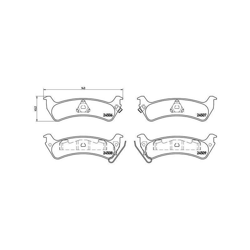 Brembo Bremsbelagsatz, Scheibenbremse P 37 012 Für Jeep - Bild 2