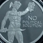 2026 Silver Shield No Political Solution 1 oz  Silver Proof - Wth Coa