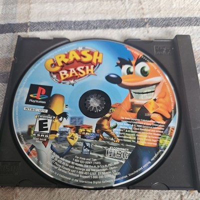 PlayStation 1 PS1 Crash Bash Black Label Tested No Manual Cover Art