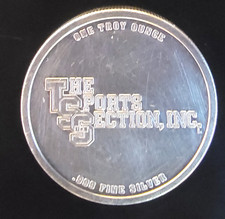 The Sports Section TSS Morgan Dollar Design Vtg-0.999 Silver 1 Oz Art Coin Round 104.99 per troy oz