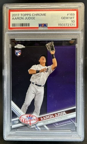 2017 Topps Chrome Aaron Judge RC Rookie #169 Yankees PSA 10 GEM MINT