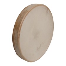 DOBANI Tunable Goatskin Head Wooden Frame Drum with Beater 16-by-2-Inch