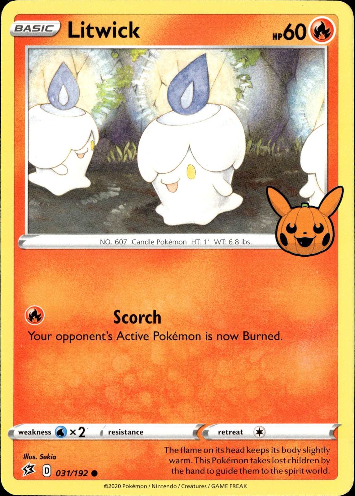 SWSH02: Rebel Clash #031/192 Litwick