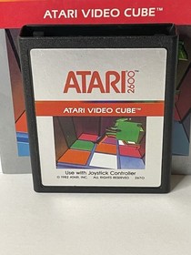 Atari Video Cube (Atari 2600, 1982) Authentic Cartridge & Manual Cleaned Tested