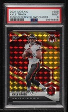 2021 Mosaic Rookies Choice Fusion Red & Yellow Prizm 35/80 Kyle Trask PSA 9 2l4