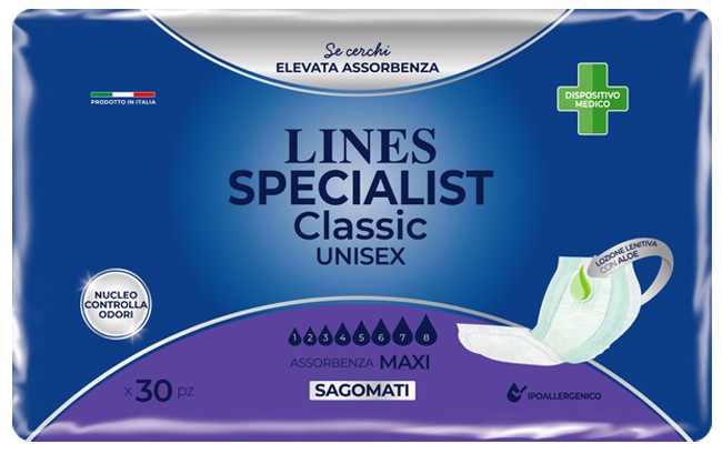 Pannoloni Lines Specialist Classic Maxi 30 Pezzi | Prezzi e Recensioni