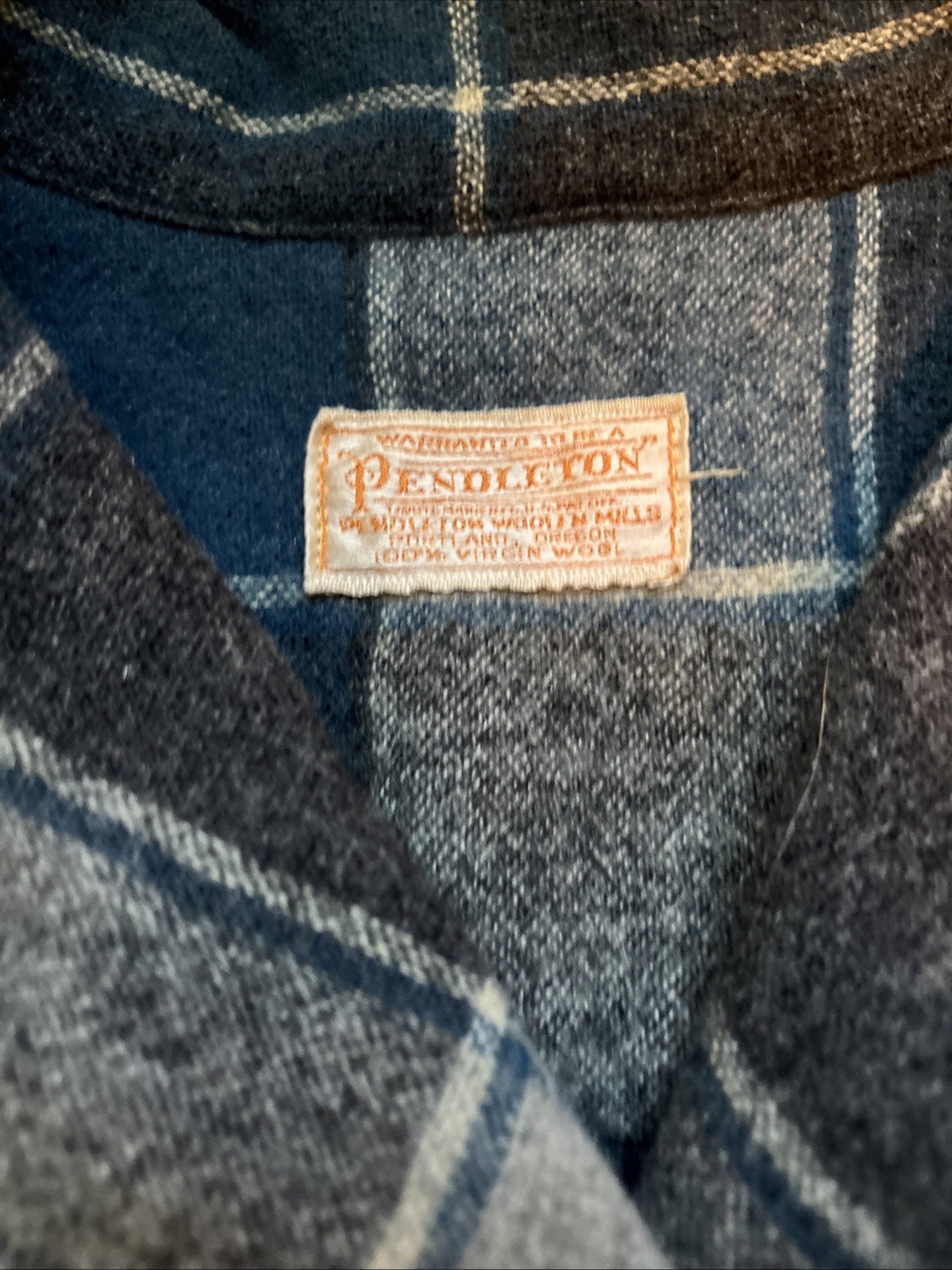 Vintage 70s Pendleton Virgin Wool Button Front Sh… - image 4