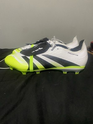 adidas Predator League FT Football Cleats White/Black/Green Men s 10.5 D