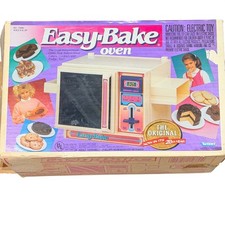 Kenner Easy Bake Oven 1991 Vintage Toy Complete Set Box 15680 Cream Pink 90s