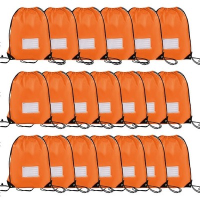 20 Pcs Drawstring Bags,Bulk Draw String Backpack, DIY Gym Sports Cinch Bag Sa...