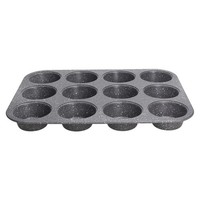 Muffinform 12Er Aluminium Schwarz Tognana Pure Roq Backform FüR Muffins