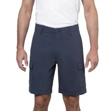 Wearfirst Men’s Classic Fit Stretch Lightweight Cargo Short, Blue, size 34
