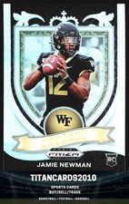 Jamie Newman 2021 Panini Prizm Draft Picks Silver Prizm RC Crusade Wake Forest