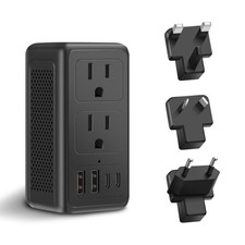 Upgraded 2000W 220V to 110V Voltage Converter US to Europe Travel Adapter for Ha