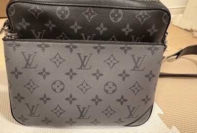 Louis Vuitton Trio Messenger Monogram Eclipse Reverse Grau