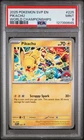 PIKACHU #225 2025 POKEMON SVP EN-SV WORLD CHAMPIONSHIPS BLACK STAR PROMO PSA 9