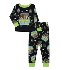 Scooby-Doo and the Gang Mystery Machine and Monsters Halloween Pajama Set