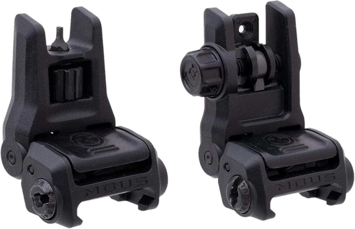 MBUS3 Back-Up Sight Front & Rear Set NIB BLACK | eBay