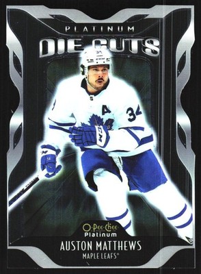 2021-22 O-Pee-Chee Platinum #DC-3 Auston Matthews Platinum-Die-Cuts