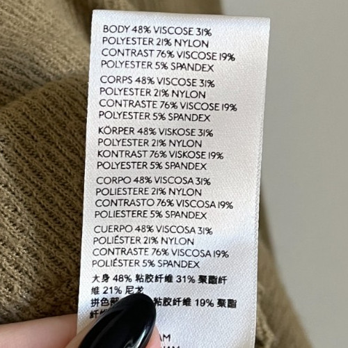 We The Free Snowy Thermal Top in Sunstone Olive Size XS