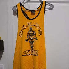 Rare Vintage Gold’s Gym Venice, CA  Men's Stringer Contrast Tank Top Size XXl