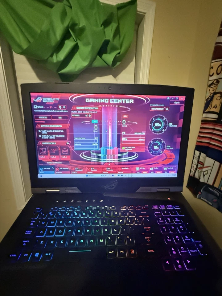 ASUS ROG CHIMERA GAMING  Laptop  desk top replacement  G703Gl Core i7-8750 - Image 3 of 4