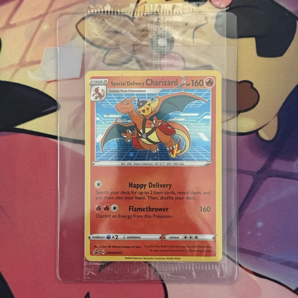 Pokemon TCG Special Delivery Charizard SWSH075 Promo Card