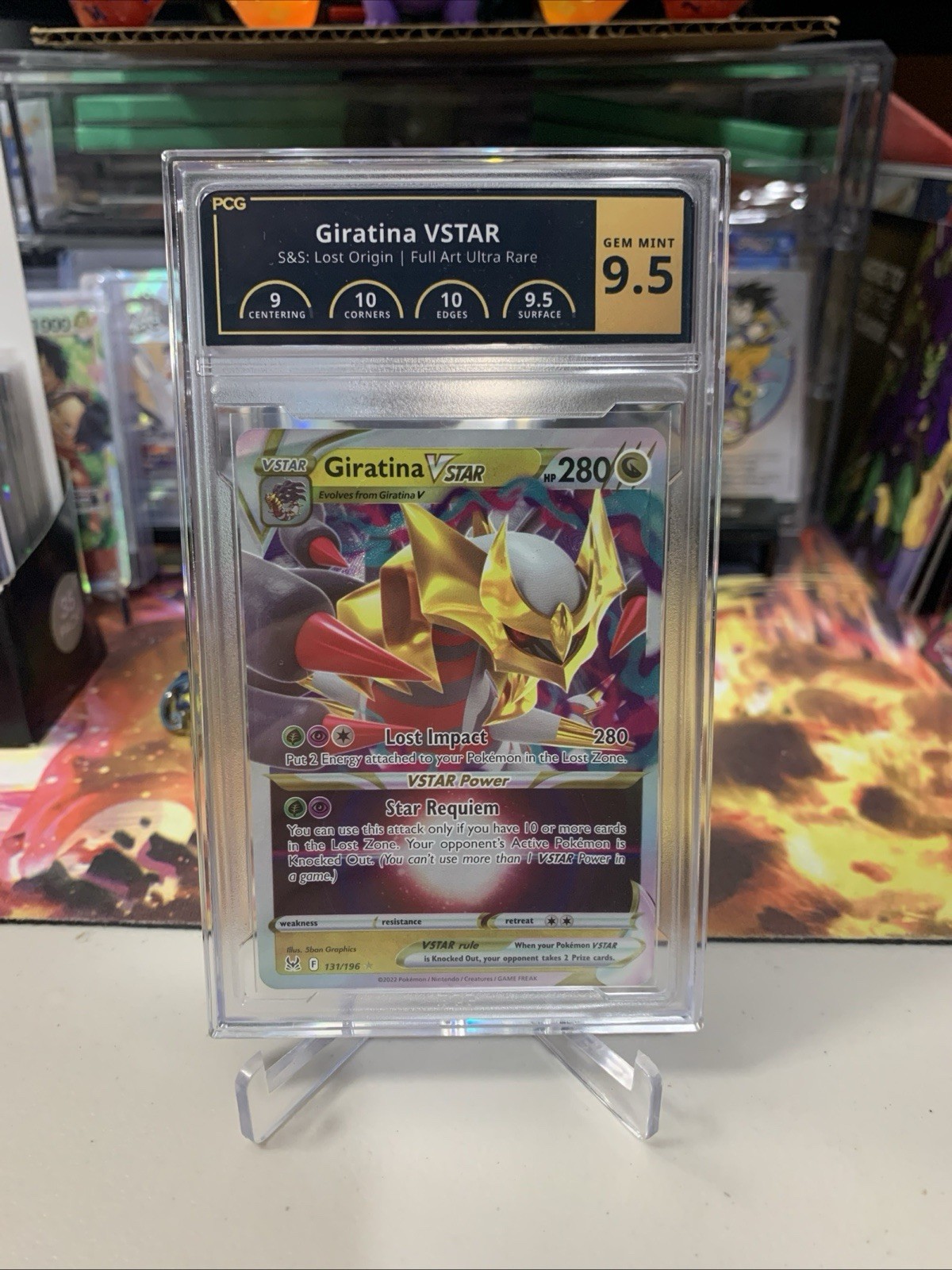 Pokémon 2022 Giratina VSTAR 131/196 Lost Origin PCG 9.5 GEM MINT