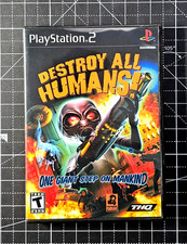 PlayStation 2 Destroy All Humans Custom Case NO Game No Manual