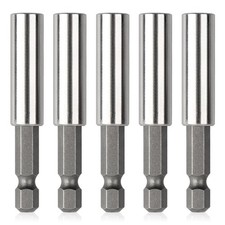 5 Pack Strong Magnetic Drill Bit Extension Holder, 1/4" Hex Shank, S2 Steel M...