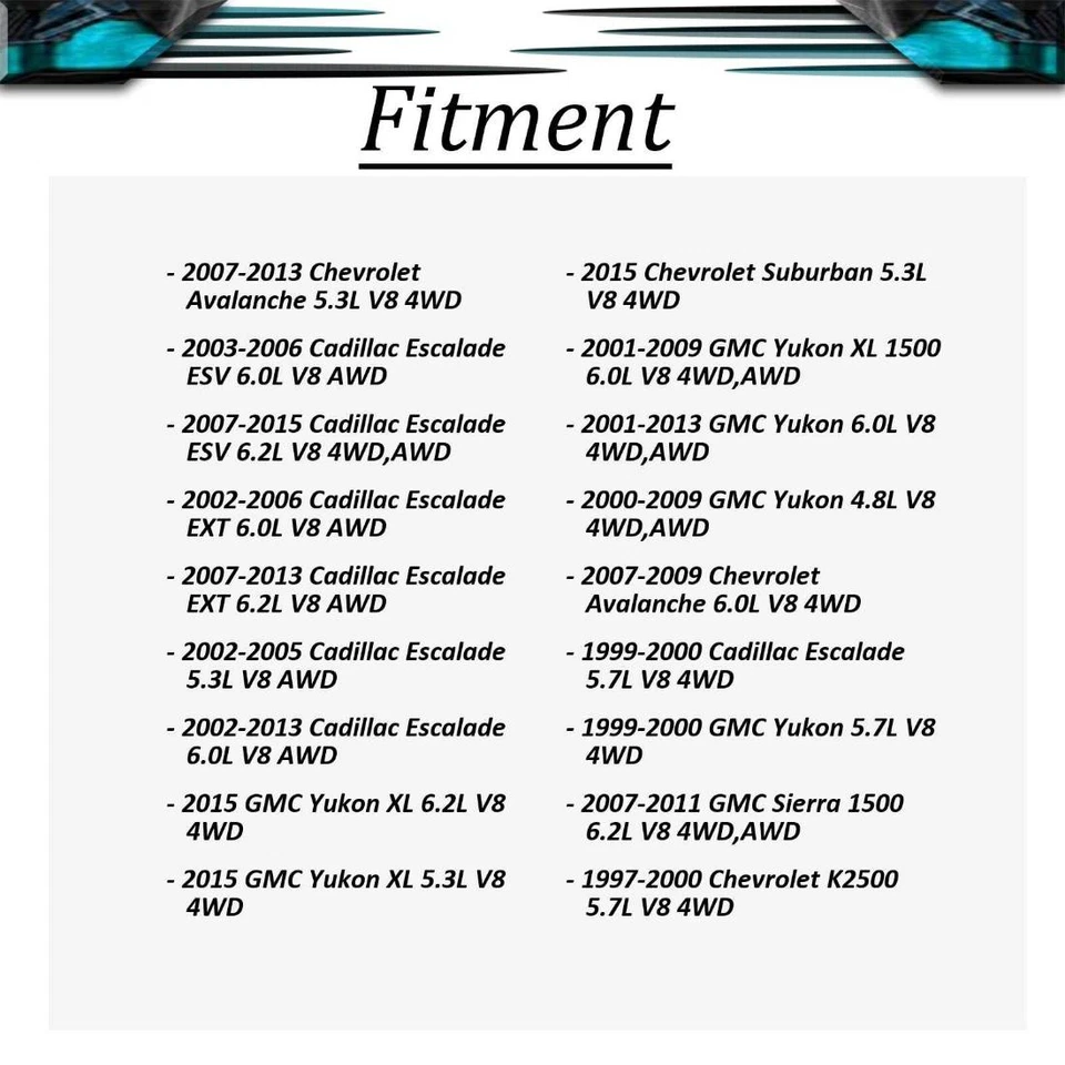 Vedação do eixo dianteiro de saída 2 peças para 2001-2015 Chevrolet Tahoe 5.3L 4WD - Imagem 3 de 4
