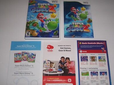 Original Box Case for Super Mario Galaxy 2 Two w/ Manual &amp; Inserts ...
