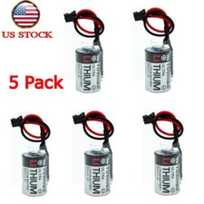 5X for Toshiba ER3V JZSP-BA01 ER3V 3.6V 1000mAh PLC Lithium Battery With Plug