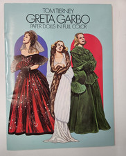 1985 Dover Books Greta Garbo Paper Dolls in Full Color Paperback By Tom Tierney