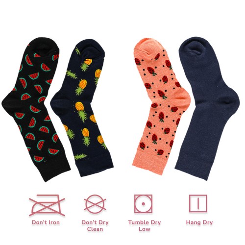 Cosyfeel® Women Socks Super Soft Cotton Thick Breathable 4-Pack Crew Socks - Picture 28 of 58