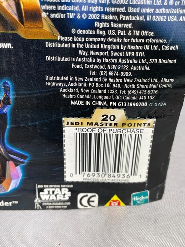 PRINCESA LEIA ESCLAVA Star Wars Unleashed 7" Estatua Hasbro 2004 NUEVO - Imagen 13 de 17