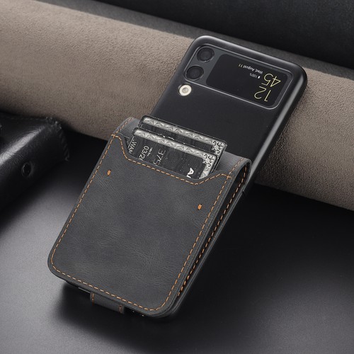 For Samsung Galaxy Z Flip3 5G 6.7" Vertical UP Down Flip PU Leather wallet Case - Picture 16 of 23