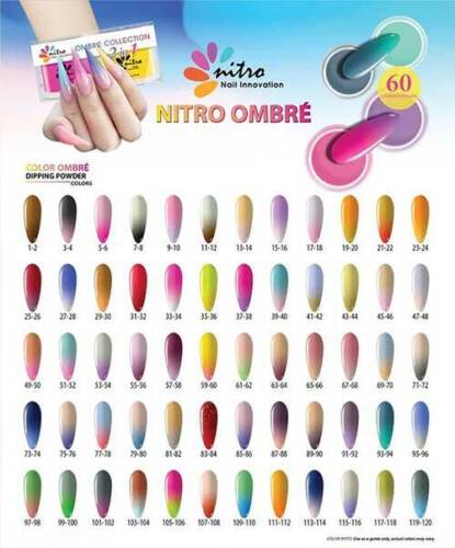 Nitro Ombre 2-1 Nageltauch- & Acrylsystem Farbpulver - 2er Set Gläser 2oz - Bild 1 von 58