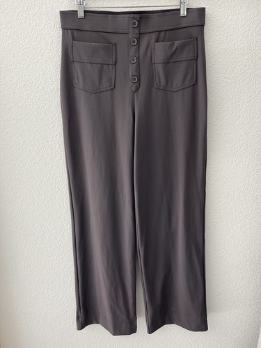 Halara Wide Leg Utility Pocket Stretch High Waisted Pant Large Tall Womens Gray