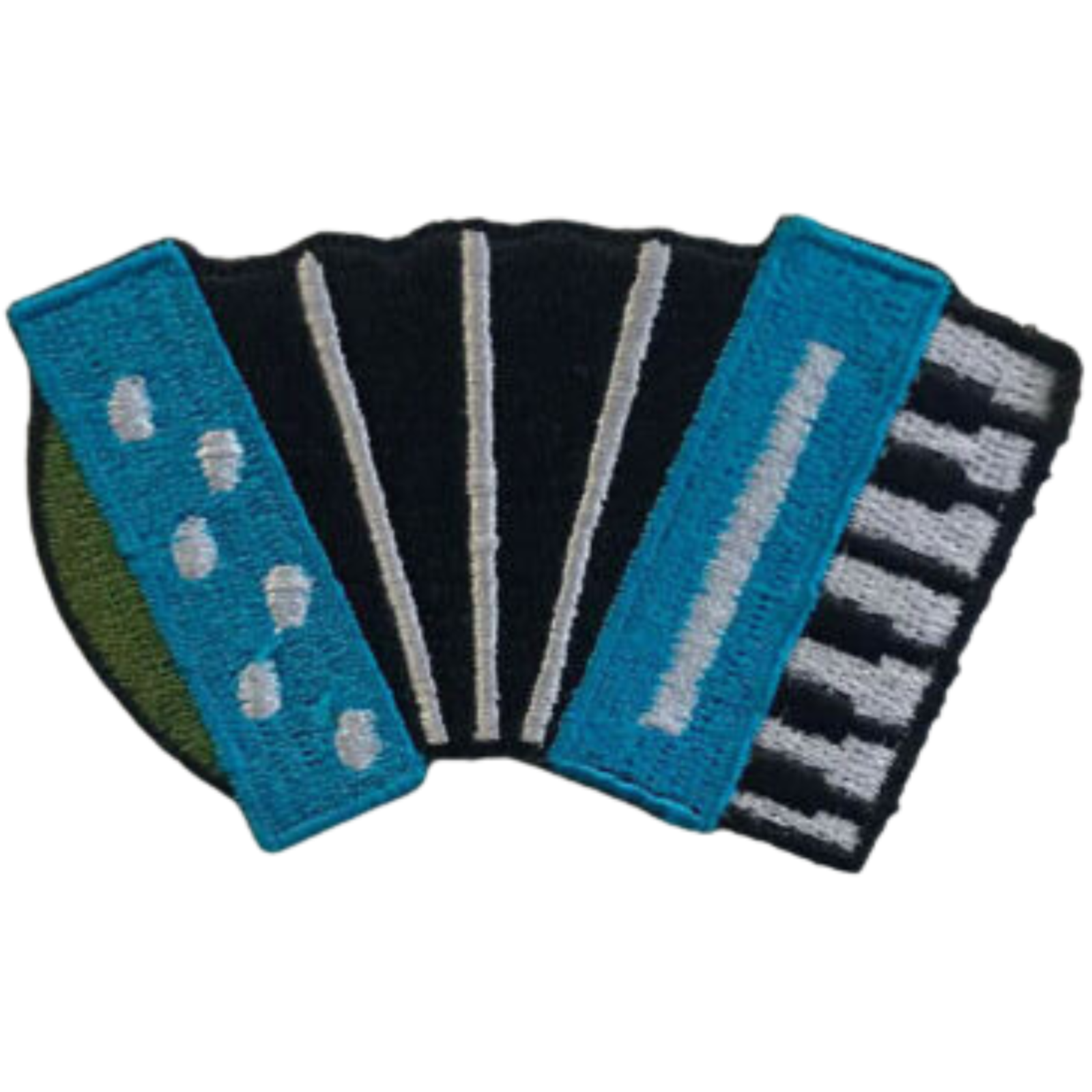 Accordion Music Lover Embroidered Iron-On or Sew-On Patch