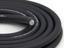 KnuKonceptz KCA Black TRUE AWG 1/0 Gauge Battery Power Ground Wire Cable 50'